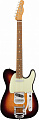Fender Vintera '60S Telecaster® Bigsby, Pau Ferro Fingerboard, 3-Color Sunburst электрогитара, цвет санбёрст, с чехлом