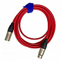 GS-Pro XLR3F-XLR3M (red) 0.5 кабель микрофонный, длина 0.5 метра, цвет красный