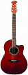 Applause AB24-RR Balladeer Mid Cutaway Ruby Red электроакустическая гитара, цвет красный