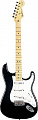 Fender SQUIER STD STRAT MN BLACK METALLIC электрогитара, цвет чёрный металлик