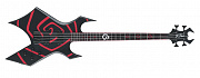 B.C.Rich VSWB  бас-гитара Warlock 4 string Vortex Satin black w/Graphic