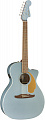 Fender Newporter Player Ice Blue Satin W  электроакустическая гитара, цвет небесно-голубой