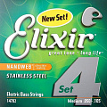 Elixir 14702 NanoWeb  струны для бас-гитары 50-105, сталь