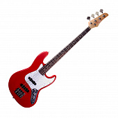 Redhill JB200/RD  бас-гитара 4-струнная, цвет красный