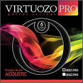 Virtuozo 00022.Pro набор 6 струн для акустической гитары, фосфор-бронза, 012-054