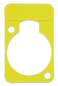 Neutrik DSS-Yellow желтая подложка под панельные разъемы XLR D-типа, для нанесения маркировки
