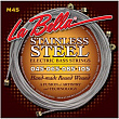 La Bella M45 струны для бас-гитары, круглая обмотка - нержавеющая сталь, серия Hard Rockin' Steel