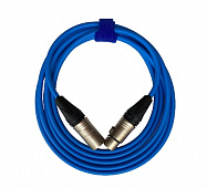 GS-Pro XLR3F-XLR3M (blue) 8 метров балансный микрофонный кабель XLR3"мама"-XLR3"папа", цвет синий