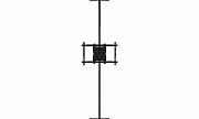 Wize Pro PFC65 распорное напольно-потолочное крепление для панелей диагональю 32’’-65’’+, возможность поворота из ландшафтной ориентации в портретную без снятия панели, наклон +15°/-5°, вращение 360°, макс. вес нагрузки 45 кг, черный