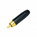 Seetronic MT380 кабельный разъем RCA, чёрный, позолоченные контакты, для кабеля 3.5-6.5мм