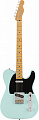 Fender Vintera '50S Telecaster® Modified, Maple Fingerboard, Daphne Blue электрогитара, цвет голубой, в комплекте чехол