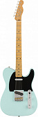 Fender Vintera '50S Telecaster® Modified, Maple Fingerboard, Daphne Blue электрогитара, цвет голубой, в комплекте чехол