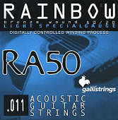 GalliStrings RA50 Rainbow Light Spesial 80/20 Bronze Wound струны для акустической гитары, .011-.052