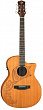 Luna OCL TAT CDR электроакустическая гитара, цвет натуральный матовый, графика "тату"