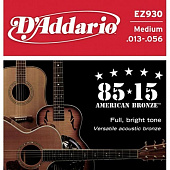 D'Addario EZ-930 струны для акустической гитары, 85/15