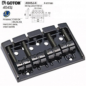 Gotoh 404SJ-4-CK  бридж для 4-струнной бас гитары, черный хром