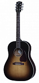 Gibson 2018 J-45 Standard Vintage Sunburst гитара электроакустическая с кейсом, цвет винтажный санбёрст