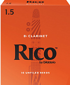 Rico RCA1015 BB CLAR, #1.5, 10 BX трости для кларнета, размер 1.5, 10 шт.