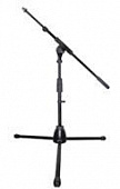 Roxtone MS001T телескопическая микрофонная стойка "журавль" low-level, цвет матовый черный