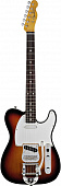 Fender CUSTOM 60 TELE with BIGSBY 3-COLOR SUNBURST электрогитара, цвет санберст