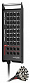 Roxtone STBN2408L35 кабель многожильный со сценической коробкой,  с разъемами Roxtone+Neutrik, 24 входов, 8 выходов, матовый черный с хромированной ручкой, 35 метров