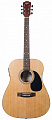 Rockdale SDNEQ Dreadnought электроакустическая гитара, дредноут, цвет натуральный