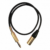 GS-Pro JackStereo-XLR3M (black) 0.2 кабель микрофонный, длина 0.2 метра, цвет черный