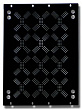 Euromet EU/R-V8B 02010 задняя рэковая панель 8U с отверстиями для вентиляции