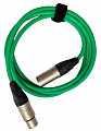 GS-Pro XLR3F-XLR3M (green) 0.5 кабель микрофонный, длина 0.5 метра, цвет зеленый