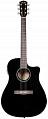 Fender DG-60CE Dreadnought Black W/Fishman® MiniQ Preamp гитара электроакустическая