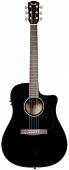 Fender DG-60CE Dreadnought Black W/Fishman® MiniQ Preamp гитара электроакустическая