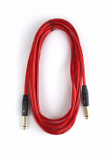 AuraSonics J63J63-5TRD   гитарный кабель, длина 5 метров, цвет прозрачный красный