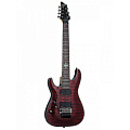 Schecter Damien Elite-7 FR CRED L/H  гитара электрическая, 7 струн, цвет красный