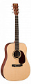 Martin DXMAE электроакустическая гитара Dreadnought, цвет натуральный