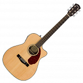 Fender CC-140SCE Nat WC электроакустическая гитара, цвет натуральный, с кейсом