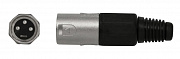 NordFolk NCX5012  кабельный разъем XLR "папа", хром, пластиковая крышка