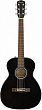 Fender CT-60S BLK акустическая гитара с уменьшенной мензурой (тревел), цвет черный
