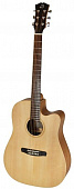 Dowina Puella DС-ds акустическая гитара дредноут с вырезом, цвет натуральный