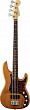 Fender AMERICAN DELUXE P-BASS RW AMBER бас-гитара, цвет рыжий