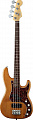 Fender AMERICAN DELUXE P-BASS RW AMBER бас-гитара, цвет рыжий