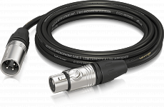 Behringer GMC-600 микрофонный кабель XLR female—XLR male, 6.0 м, 2 x 0.22 mm², диаметр 6 мм, черный