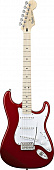Fender STD STRAT MN CHROME RED электрогитара с чехлом, цвет красный