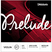 D'Addario J810 4/4M набор струн для скрипки 4/4, серия Prelude, среднее натяжение