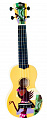 WIKI UK/Hula укулеле сопрано, рисунок "Hula", чехол в комплекте