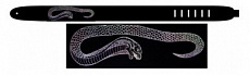 Perri's P25E-103 ремень для гитары, рисунок серебряная кобра
