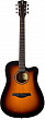 Rockdale Aurora D5 C SBGL акустическая гитара дредноут с вырезом, цвет санберст, глянцевое покрытие