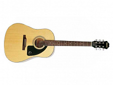 Epiphone AJ-100 NATURAL CH HDWE акустическая гитара со стальными струнами, дредноут, цвет натуральный