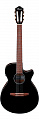Ibanez AEG50N-BKH электроакустическая гитара с нейлоновыми струнами, цвет чёрный