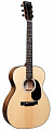 Martin 000-12E KOA  Road Series электроакустическая гитара c чехлом Folk, цвет натуральный