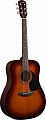 Fender CD-60 Dreadnought Sunburst акустическая гитара, цвет санберст